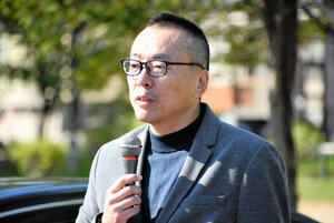 西田圭さん=2025年5月16日午前7時37分、札幌市豊平区、新谷千布美撮影